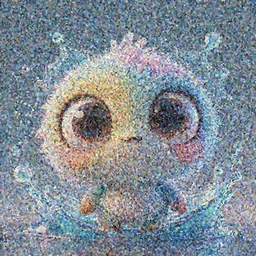adorable creature with big glossy eyes splashart