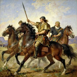 a mongol cavalry hold a lance, character design, painting by gaston bussiere, katsuya terada, nc wyeth, greg rutkowski, craig mullins, vermeer, frank frazetta, mucha, trending on artstation, jeffery catherine jones
