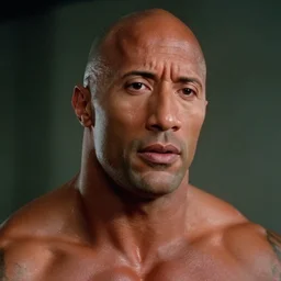 film still close up shot of dwayne johnson in the movie 2 0 0 1 : a space odyssey. photographic, photography