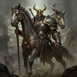 fantasy art of centauro warchief from dota 2 in the style of greg rutkowski, detailed, cinematic, movie poster