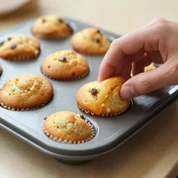 Someone transforming into a muffin