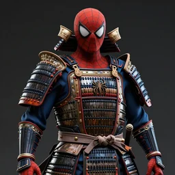 full samurai armor dinasty warrior spiderman , muscle extremely detailed, fantastic details full face, mouth, trending on artstation, pixiv, cgsociety, hyperdetailed Unreal Engine 4k 8k ultra HD,  WLOP