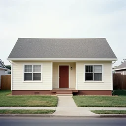 house from the 1 9 8 0's with no furniture. nostalgia, film photo, soft lighting