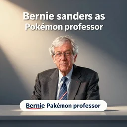 “Bernie sanders as a Pokémon professor”