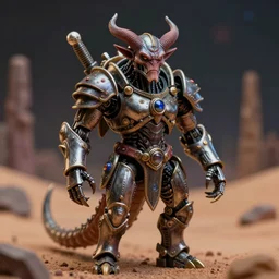 5 mm close up portrait photo of an armored biomechanical demon, looking at the camera, in magical desert, dark atmosphere, by h. r. giger, zdzislaw beksinski, luis royo, todd mcfarlane. highly detailed 8 k intricate. soft light. nikon