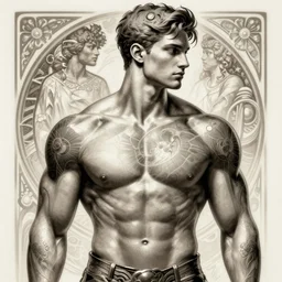 gigachad, muscular, intricate, highly detailed, digital painting, artstation, concept art, smooth, sharp focus, illustration, art by artgerm and greg rutkowski, alphonse mucha, boris vallejo, frank frazetta