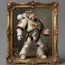 rococo baroque rococo baroque painting portrait! space-marine Greg hildebrandt high detail! ornate! fancy! cake!!!!