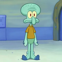 in-game screenshot of Squidward in Fortnite