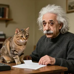 albert einstein inventing cats