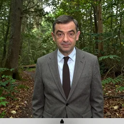 mr bean, rowan atkinson spotted on forest trail cam