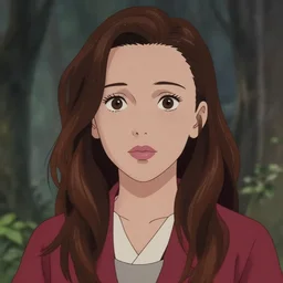 a portrait of Millie Bobby Brown, anime art style