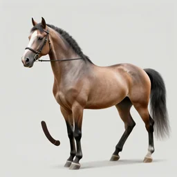 the horse got on astranhaft and rides him