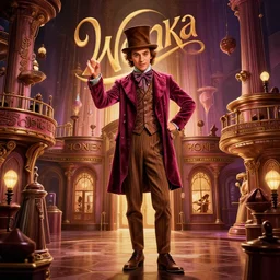 a film still of willie wonka's chocolate factory 1973, elegant, intricate, retrofuturistic digital painting, artstation, concept art, smooth, sharp focus, illustration, art by artgerm and greg rutkowski and alphonse mucha