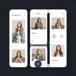 social media ui layout