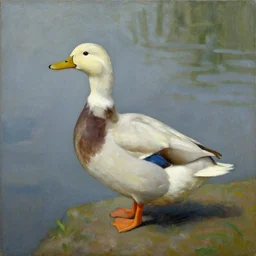 a duck on the prowl oil painting robert rauschenberg