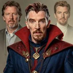 a highly detailed animal portrait of stephen strange, james gurney, james jean