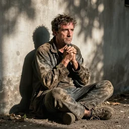 thierry baudet begging in la, homeless, dirty clothes