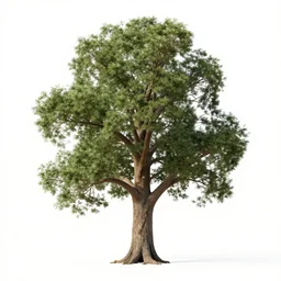 an old tree standing taller then all others, living tree with human details.