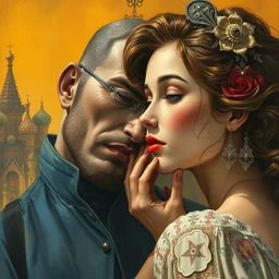 the love. highly detailed, digital painting, watercolor, soviet realism, engraving, artstation, concept art, smooth, sharp focus, vivid grunge, manga, illustration, unreal engine 5, 8 k, art by bilibin and kuvshinov and malevich and mucha