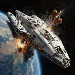 epic professional digital art of spaceship crashing from space into planetary limb, painted, intricate, detailed, foreboding, leesha hannigan, wayne haag, reyna rochin, ignacio fernandez rios, mark ryden, iris van herpen, best on artstation, best on cgsociety, epic, stunning, gorgeous, much wow, cinematic, masterpiece