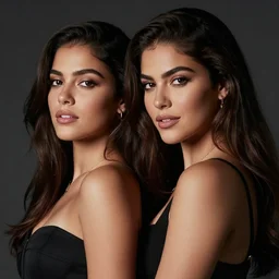 young woman latin singer duo with chayanne