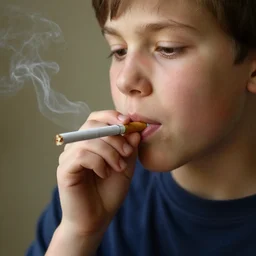 kid eats a dozen cigarettes at once