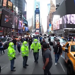 android cannibals attacking people in times square security camera footage