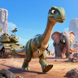 pixar rodney mathews running brontosaurus octopus atat elephant googly eyes, military tank fury road iron smelting pits space marines, highly detailed cinematic scifi render of 3 d sculpt of spiked gears of war skulls, military chris foss, john harris, hoover dam'aircraft carrier tower'beeple, warhammer 4 0 k, halo, halo, mass effect