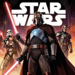 star wars but it's in the kingdom manga artstyle