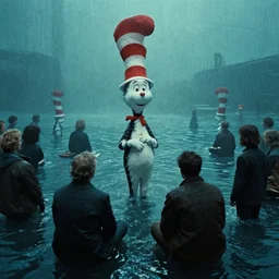 the place where lost people go, water caustics, film still from the movie directed by denis villeneuve and david cronenberg with art direction by h. r. giger and dr. seuss