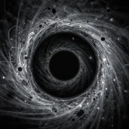 stunning photo of the inside of a black hole, 4k