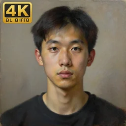 the first painting, human, photorealistic, 4k
