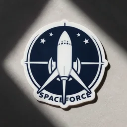 space force logo sticker