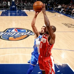 The NBA Finals, a game winning shot, 1 on 1 situation, in a digital art style, hyper detail