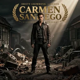 gritty grimdark reboot of carmen sandiego, movie poster