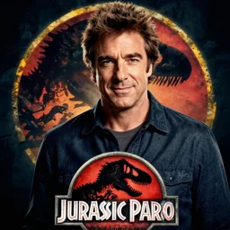 a movie poster of mauricio macri as main actor in jurassic park film 2 0 0 1