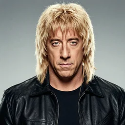 Vin Diesel with a ridiculous mullet wig, Riddick movie cover