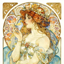 a beautifull intricate watercolour painting of water character, verry high details by william turner art, greg rutkowski and alphonse mucha, trending on artstation, very very detailed, masterpiece, vibrant colors