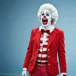 ronald mcdonald screaming so much of pain alone
