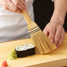 a broom making sushi, hd photo