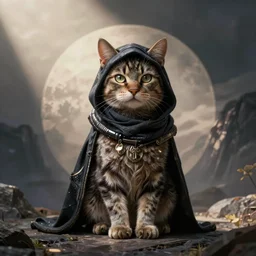A cat that resembles a reaper form a mass effect