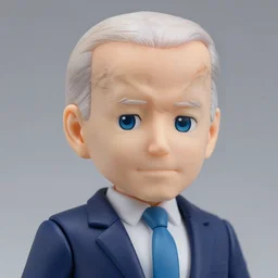 A badass Photo of biden as An anime Nendoroid, Award winning Photography, 50 mm, perfect faces