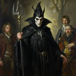 steve buscemi as an evil warlock,, highly detailed painting by gaston bussiere, craig mullins, j. c. leyendecker, 8 k