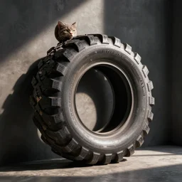 tirex with a cat's head