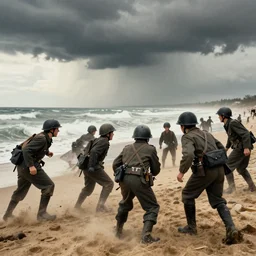 veggietales storming omaha beach, d - day, war photo