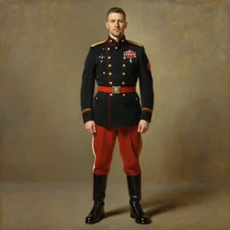 full body portrait of the dictator of the chicago bulls, 1 8 8 9, in full military garb, oil on canvas by william sidney mount, trending on artstation