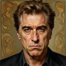 portrait of a young robert de niro with a n angry face, intricate, highly detailed, digital painting, artstation, concept art, sharp focus, illustration, art by artgerm and greg rutkowski and alphonse mucha