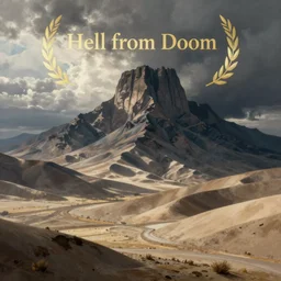 Hell from doom, landscape painting