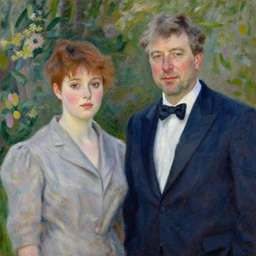 Half Morgaan Freeman Half Neil deGrasse Tyson painting by Claude Monet