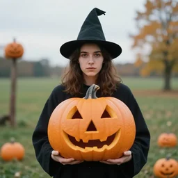 a portrait of a 🎃 in a scenic environment by tomma abts
